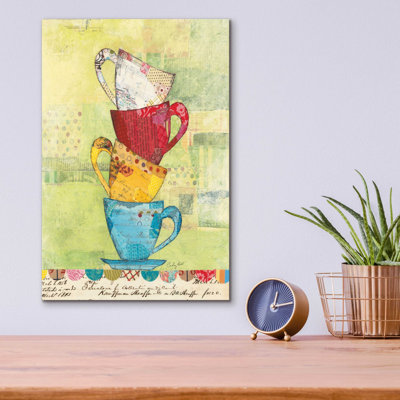 «Come for Coffee» par Courtney Prahl, art mural en verre acrylique