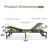 Electric Adjustable Bed Frame, Head And Foot Incline Bed Base With Low-noise Motor And Wired Remote Control-404910304