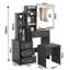 Barranca Dressing Table with Sliding Mirror-899757126