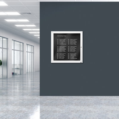 Tableau d'affichage mural fermé pour armoire d'annuaire