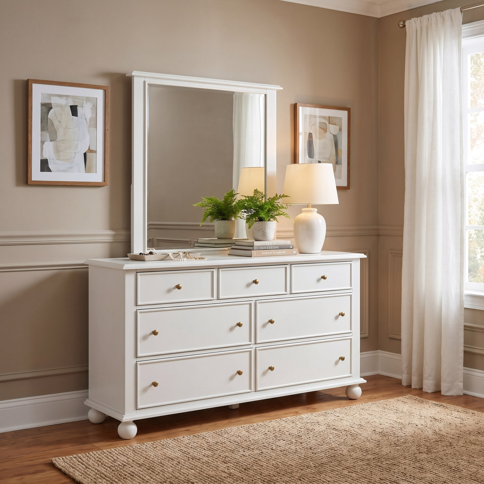 Selda 68" Dresser, Milkstone