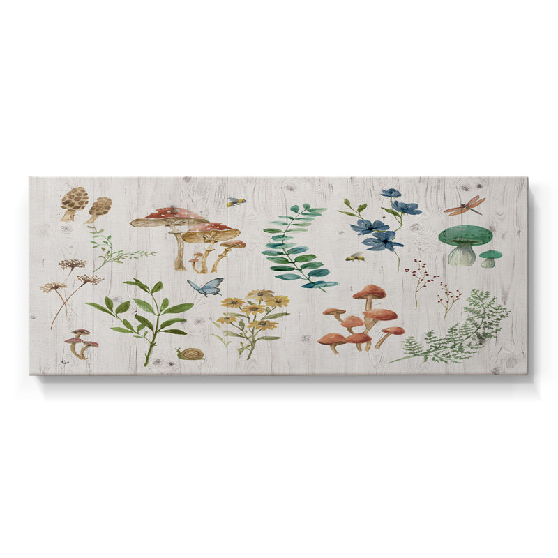 Woodland Treasures - Toile tendue avec châssis - Prêt à accrocher, H 12 po x l 30 po