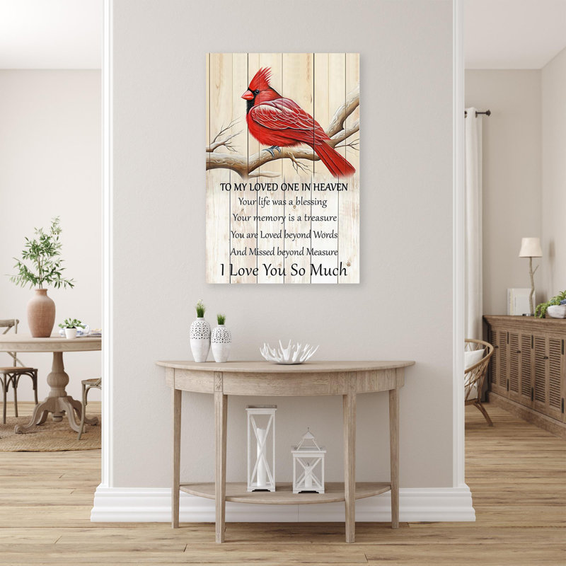 «I Love You So lot», impression sur toile, H 14 po x l 11 po x P 1,25 po