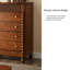 Armoire d'appoint en bois manufacturé cerisier foncé