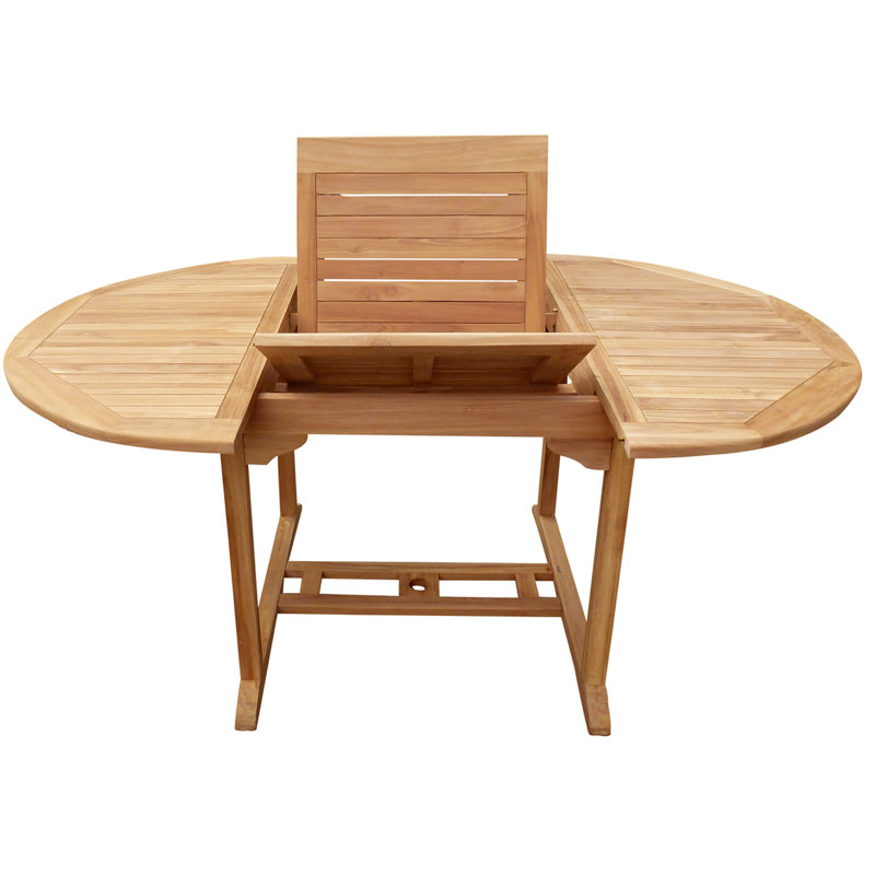 Clarisse Outdoor Round Teak Dining Table