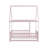 Full Size House Floor Wooden Frame Materialen Bed Frame With Roof Frame, Safety Guardrails-114290445-114290451