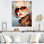 «Colorful Artistic Woman Fusion Portrait I», art mural femme Pop Art
