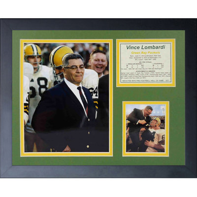 Souvenirs encadrée « green bay packers vince lombardi »