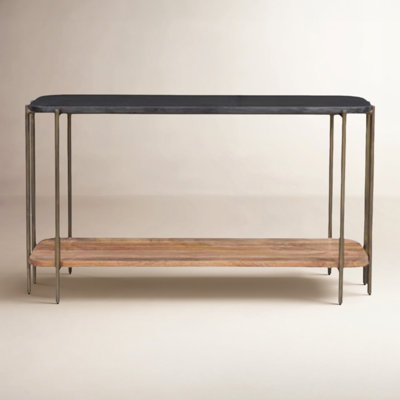 Rowen Stone Top Drum Cocktail Table