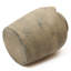Vase en terre cuite à deux anses, beige vieilli vintage, 38 cm de hauteur