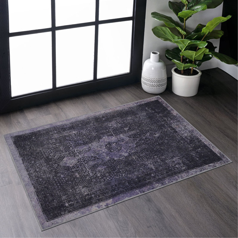 Paillasson anthracite lavable, Rectangulaire 2 pi x 3 pi