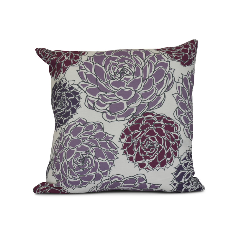 Housse et insert de coussin carré Brishaun, H 18 po x l 18 po, Mauve