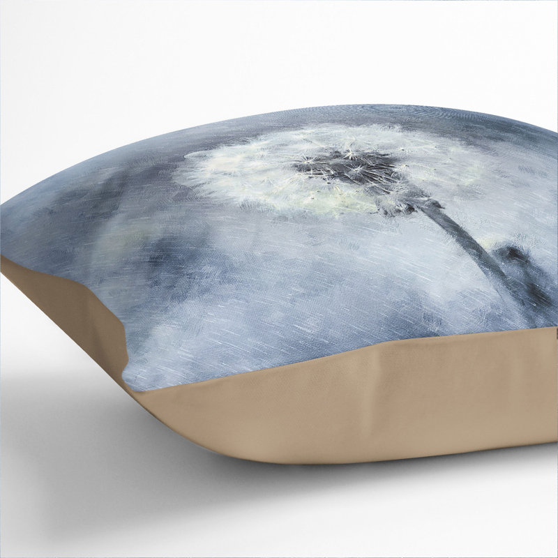 Dandelion Seeds Vol.11 Painting Square Throw Cushion, Stone, 55cm H x 55cm W x 20cm D