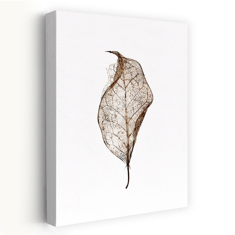 Feuille abstraite, paysage contemporain, art naturel, H 24 po x l 16 po