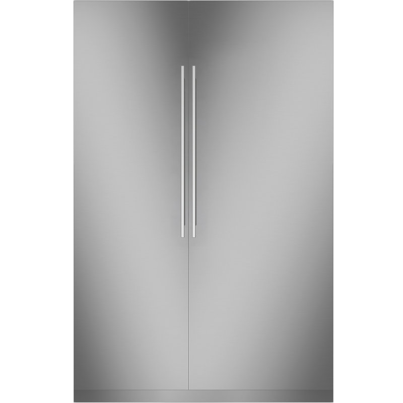 Monogram Premium Column Pair: 24" W Freezer Column + 30" W Refrigerator Column, Panel Ready, Minimalist, Stainless Steel, Yes