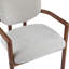 Ensemble de 2 chaises de salle à manger avec accoudoirs rembourrés et chaises-1875214778