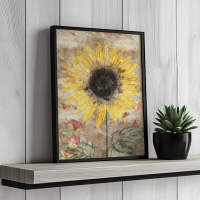 «Fall Sunflower» par Nicole DeCamp, reproduction d'art