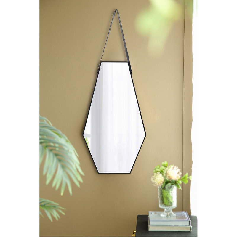 Miroir mural 18x1,6x31,5 "Hexagonal