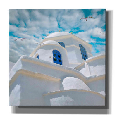 «Grecianblue Three» par Steve Hunziker, impression sur toile