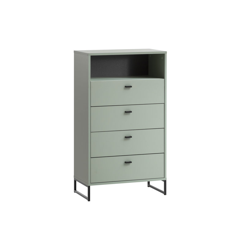 Jaelys 4 Drawer Mini Chest, Pistachio