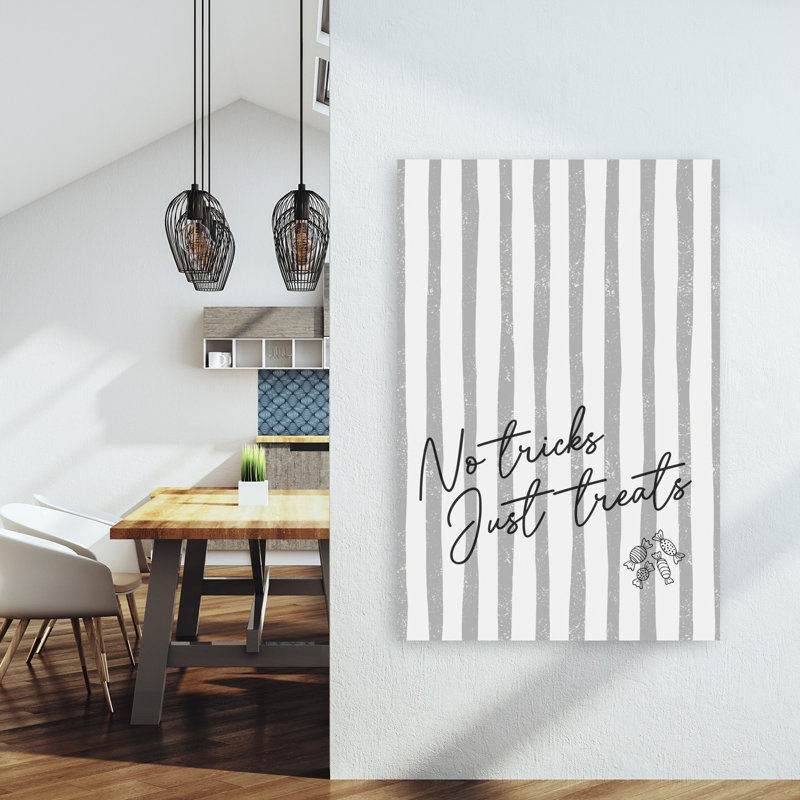 Pas de farces, juste des gâteries - Affiche murale abstraite et minimaliste, H 60 po x l 40 po