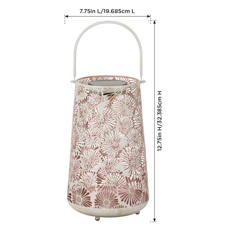 Pastel Shadow Solar Lantern - Pink