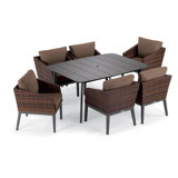 Salino Outdoor 7 - Piece Dining Set with Cushions