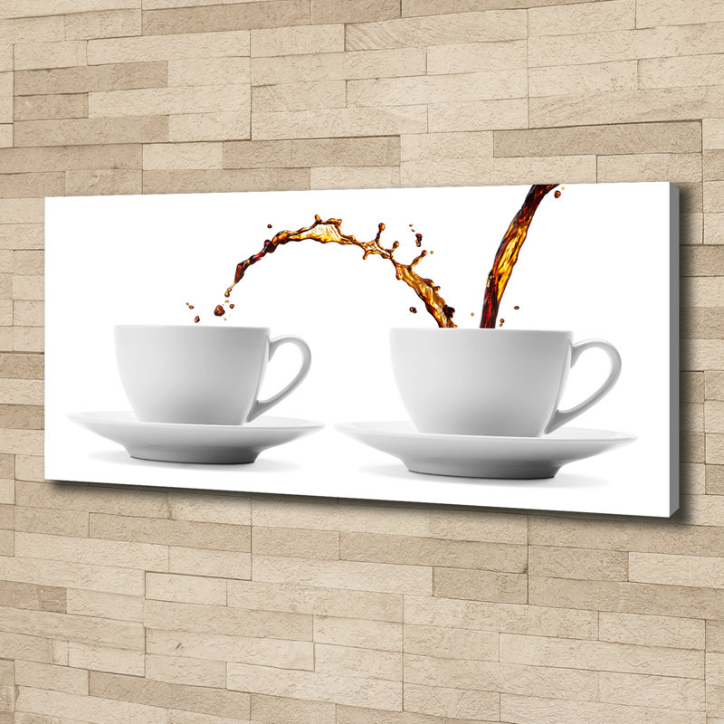 Leaking Coffee - Wrapped Canvas Print