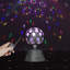 Fête de fête avec lumières disco en forme de boule disco 3 lumières à DEL activées par le son et stroboscope rotatif à lumière RVB 110 V 30 W