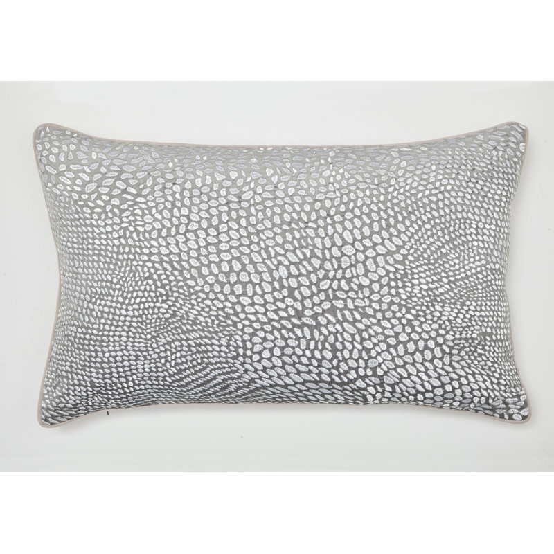 Okika Natural Abstract Rectangular Lumbar Cushion with Filling