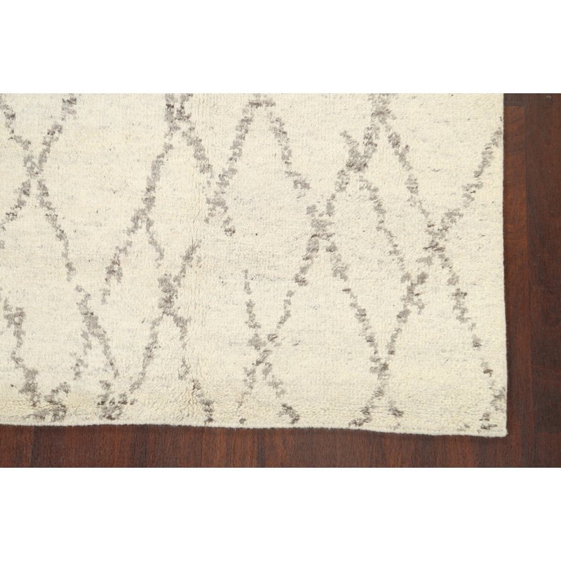 Tapis unique en laine noué à la main nouvel âge de 5 pi 2 po x 7 pi 7 po Ozias