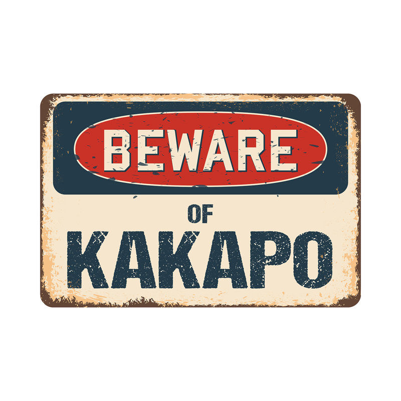 Méfiez-vous des panneaux Kakapo, H 10 po x l 14 po x P 0,1 po