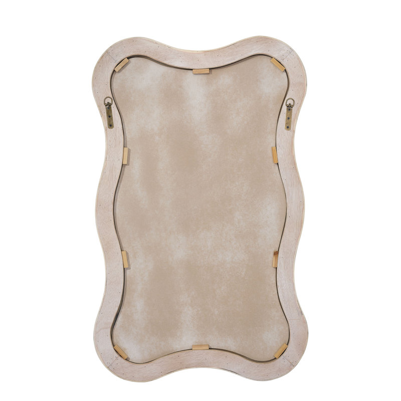 Dali Rectangle Bamboo / Rattan Mirror, Cream