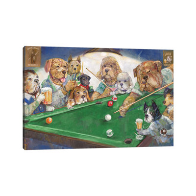 «Pool Dogs» par Ruane Manning - reproduction d'art