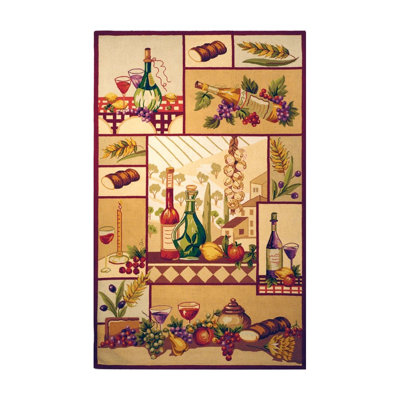 Tapis en laine crocheté à la main Chelsea