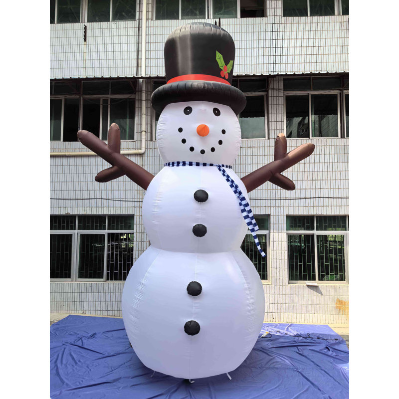 Lighted Inflatable Snowman Outdoor Commerical Christmas Decoration - 20'