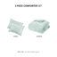 Édredon réversible en velours écrasé très grand / très grand 3 pièces, rembourré, lavable à la machine, livré avec 1 et 2 taies décoratives, inclus-118916204-118916206
