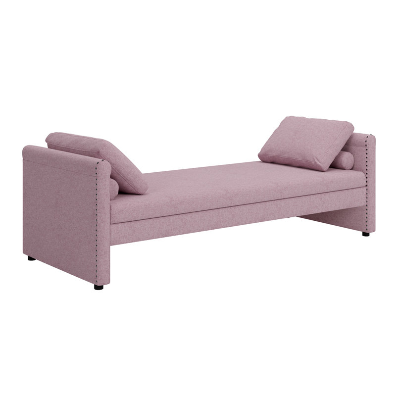 Banc de rangement Pual, Rose