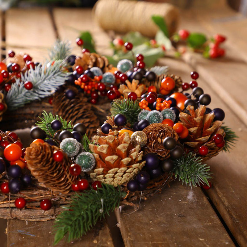 Dried Pinecones 40cm Wreath
