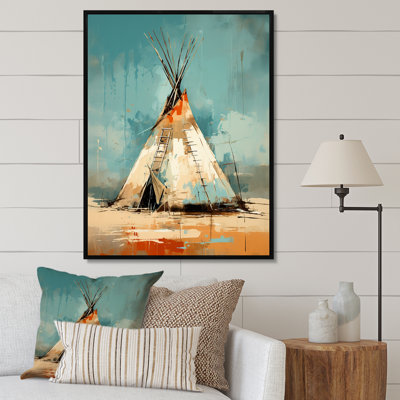 «Native Tipi Whispers of Spirit», reproduction sur toile flottante