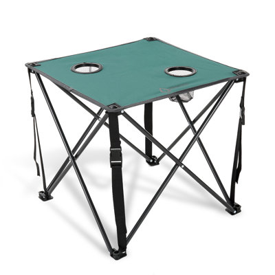 Square Metal Folding Outdoor Camping Table , 24'' in. W 22'' in. D