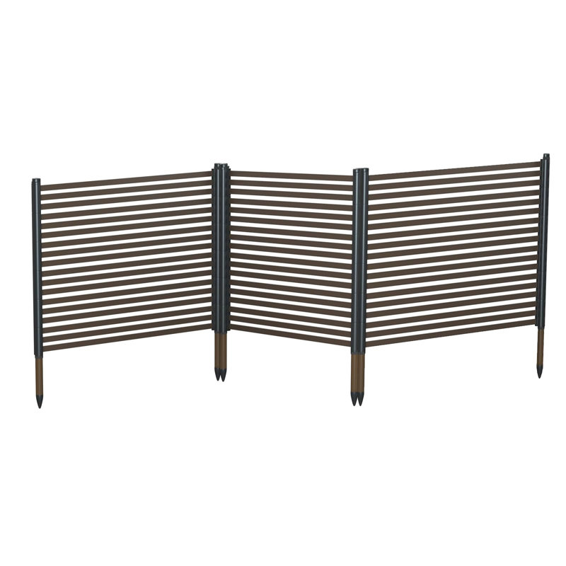 Pare-étincelles d'extérieur en métal antirouille à 3 panneaux avec clôture de jardin sans barrière et barrière pour animaux