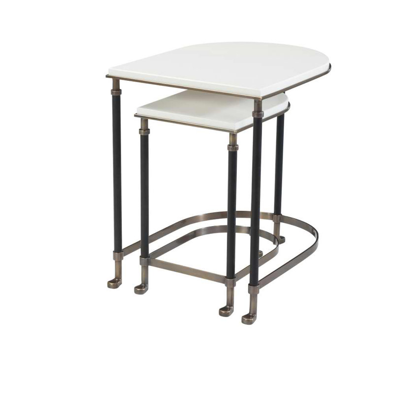 2 tables emboîtables Composition