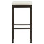 Tabouret de bar d'extérieur Vian, poly rotin, polyester-106426847-106426844-106426843