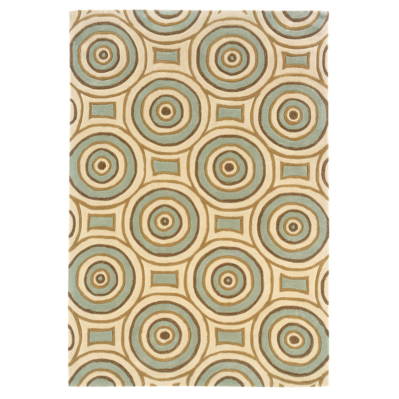 Marisela Hand Tufted Geometric Indoor Rug, Rectangle 5' x 7'