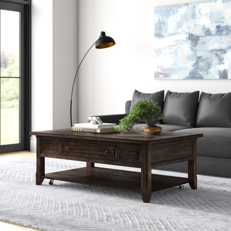 Bronzavia Rectangular Cocktail Table w/ Casters