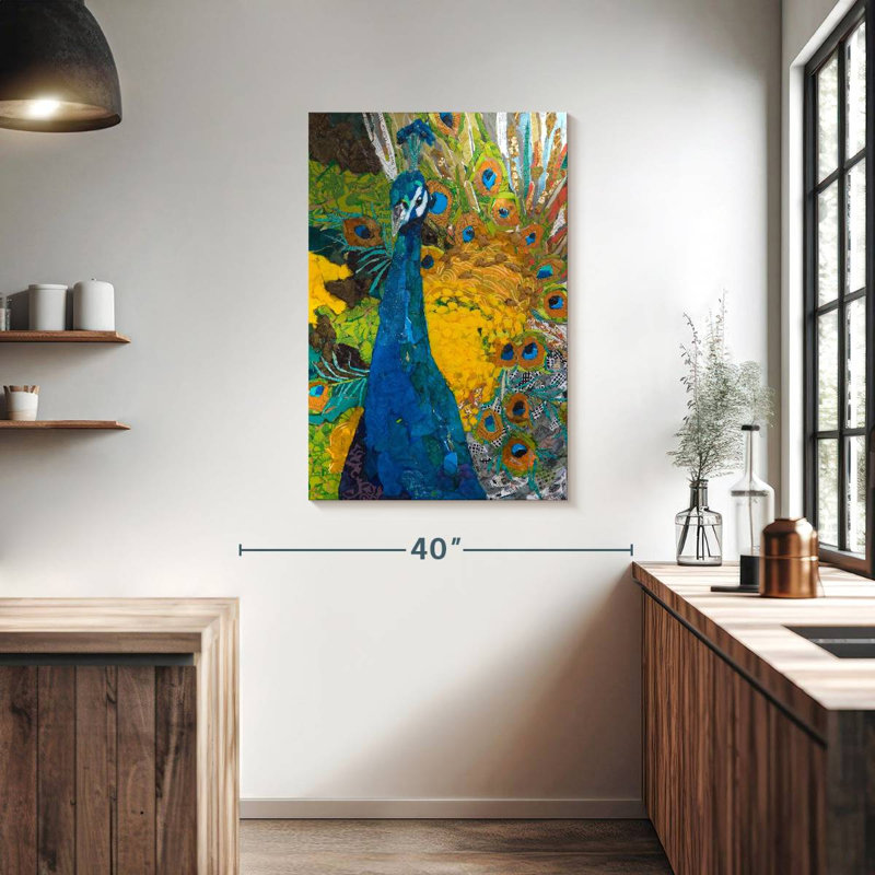 Brampt Fine Feathered Fowl, 39" H x 26" W