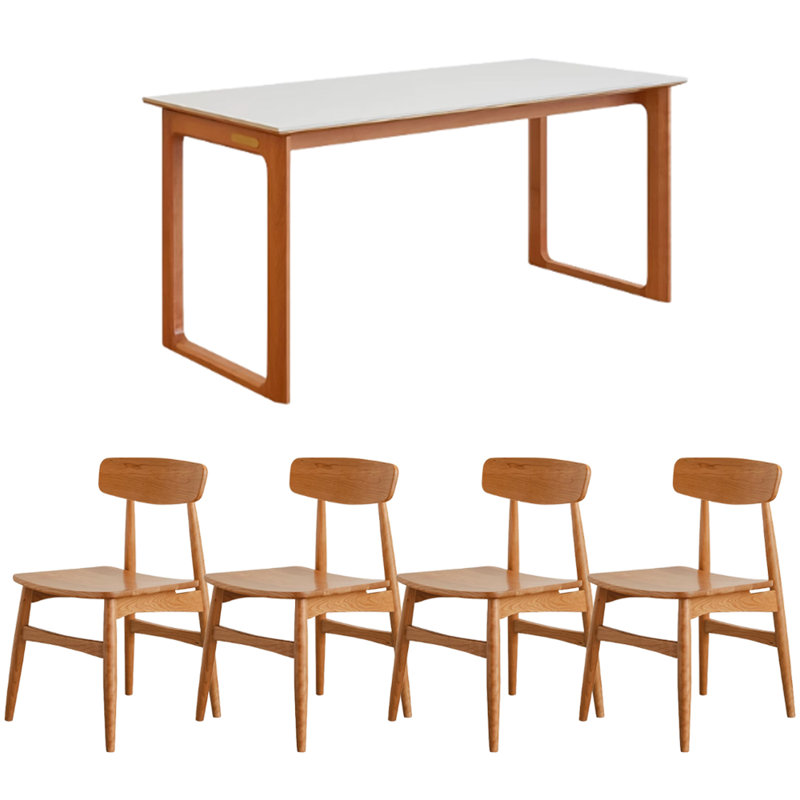 Table de salle à manger Simple, 29.52"H x 62.99"L x 31.49"W, White
