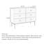 Commode 6 tiroirs Boxwood