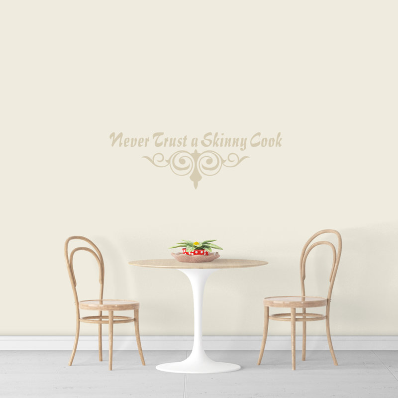 Food & Beverage Non-Wall Damaging Wall Decal, Light Beige